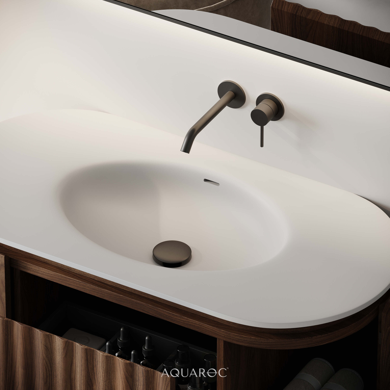 Niche Matte Black Slotted Click Clack Basin Waste